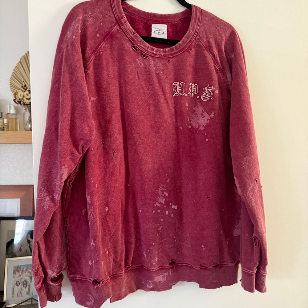 Honolulu Pawn Shop Red Distressed Sweatshirt